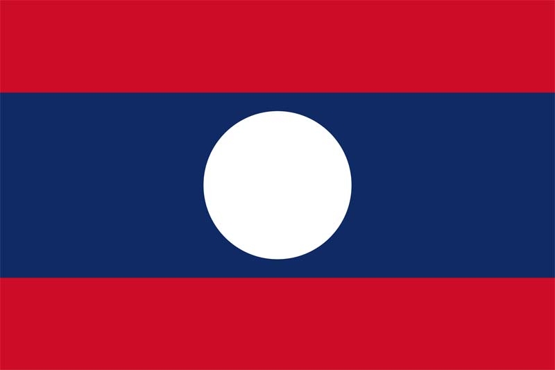 Laos Flagge 90x150 cm