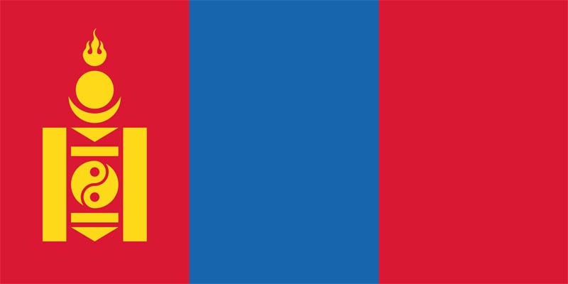 Mongolei Flagge 90x150 cm