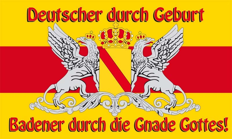 Großherzogtum Baden Deutscher durch Geburt Flagge 90x150 cm
