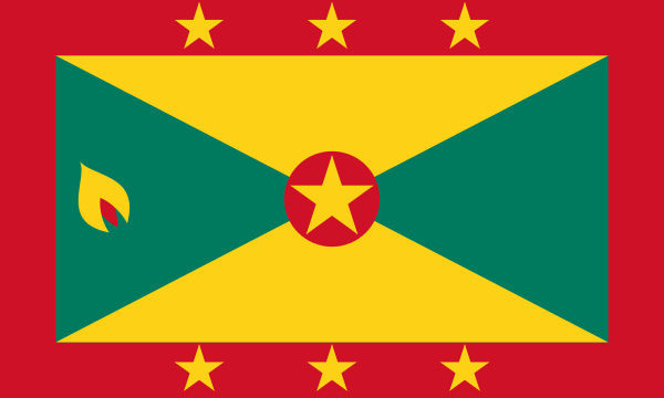 Grenada Aufkleber 8 x 5 cm