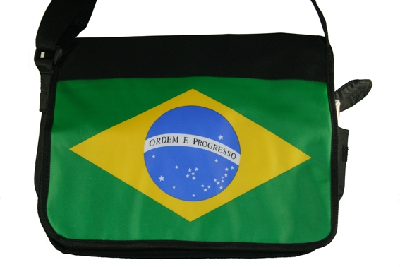 Tasche mit Überschlag Brasilien 37x31 cm