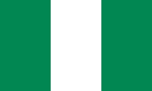 Nigeria Bootsflagge 30x45 cm