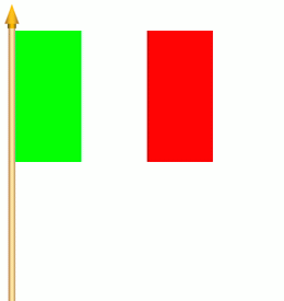 Italien Stockflagge 30x45 cm