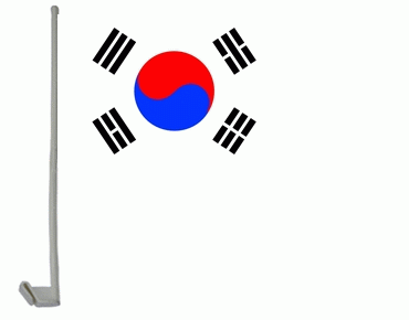 Südkorea / South Korea Autoflagge 30x40 cm