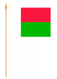Madagaskar Stockflagge 30x45 cm