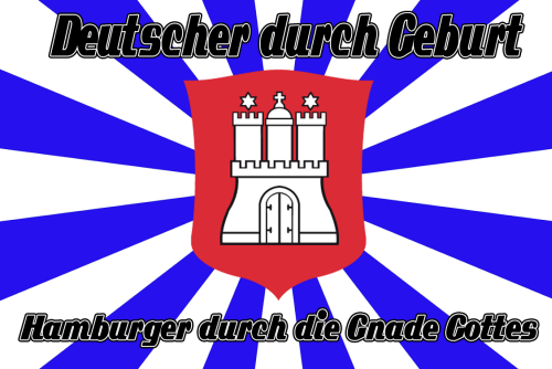 Hamburg Hamburger durch die Gnade Gottes Flagge 90x150 cm