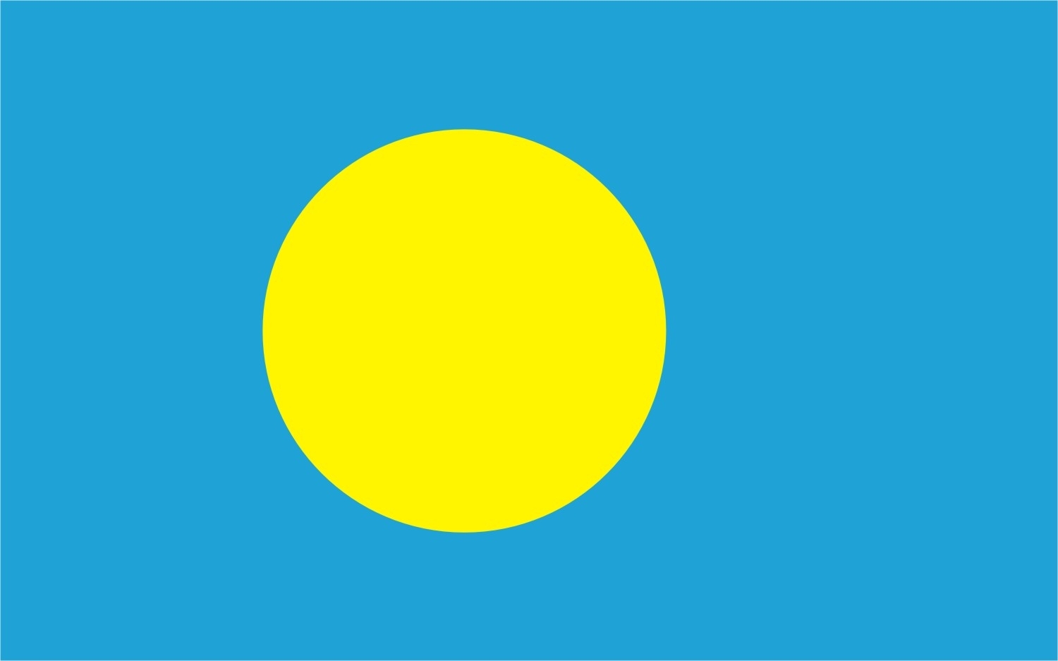 Palau Flagge 90x150 cm