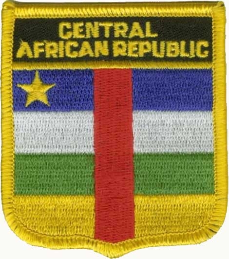 Zentralafrikanische Republik Wappenaufnäher / Patch