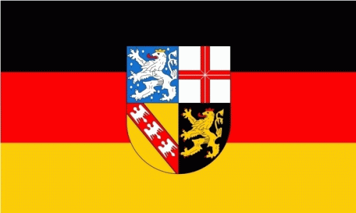 Saarland Bootsflagge 30x45 cm