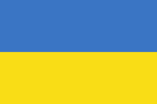 Ukraine Bootsflagge 30x45 cm