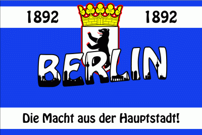 Berlin die Macht aus der Hauptstadt Flagge 90x150 cm