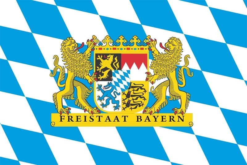 Bayern Freistaat Staatswappen Flagge 60x90 cm