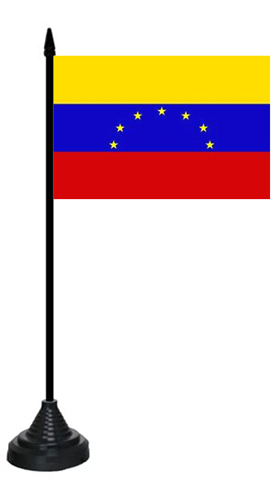 Venezuela vor 2006  7 Sterne ohne Wappen Tischflagge 10x15 cm