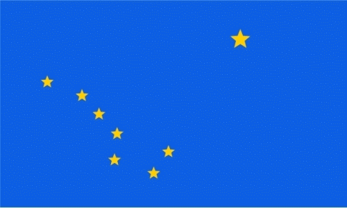 Alaska Flagge 60x90 cm