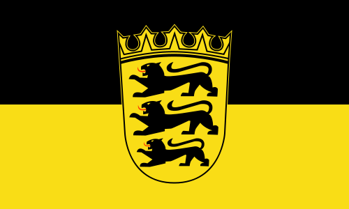 Baden-Württemberg Bootsflagge 30x45 cm