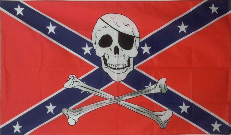 Südstaaten - Rebel Pirat Flagge 90x150 cm