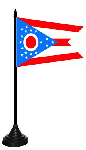 Ohio Tischflagge 10x15 cm