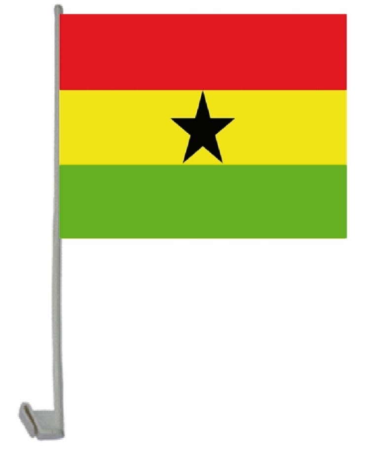 Ghana Autoflagge 30x45 cm