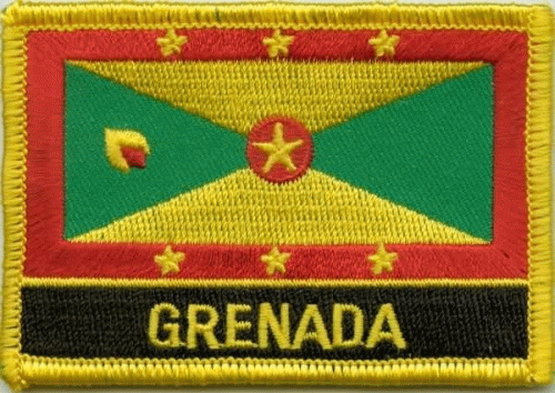 Grenada Aufnäher / Patch mit Schrift