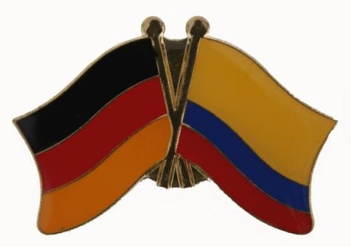 Deutschland / Kolumbien Freundschaftspin