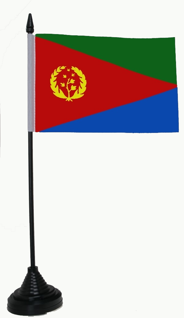 Eritrea Tischflagge 10x15 cm