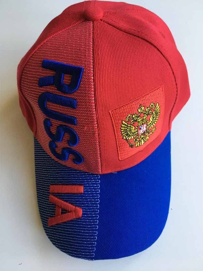 Russland Baseballcap rot blauer Schirm