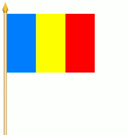 Rumänien Stockflagge 30x45 cm