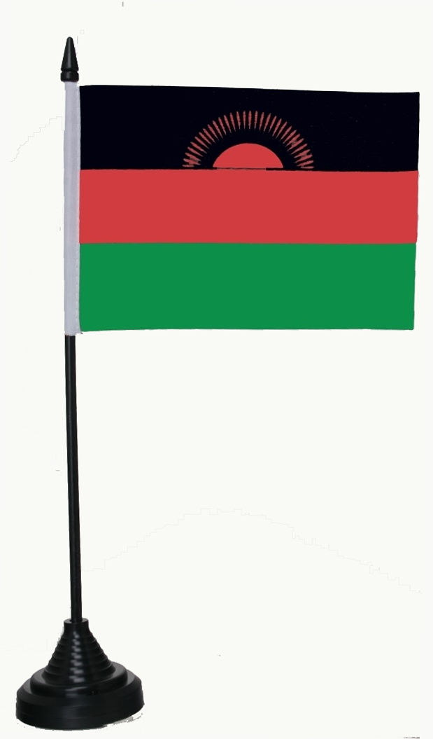 Malawi Tischflagge 10x15 cm