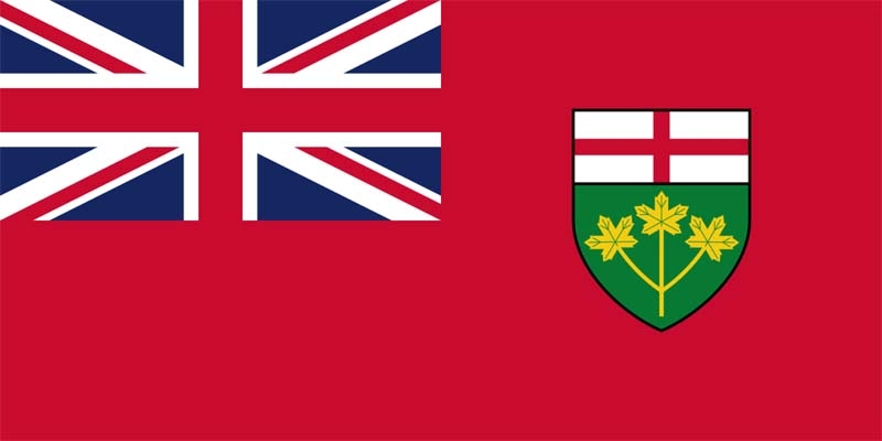 Ontario (Provinz) Flagge 90x150 cm