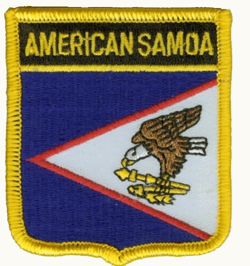 USA Amerikanisch Samoa Wappenaufnäher / Patch
