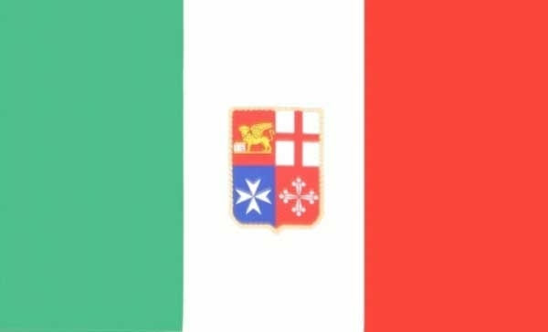 Italien mit Wappen Zivil Flagge 90x150 cm,160 Dernier (G)