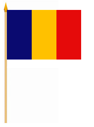 Tschad Stockflagge 30x45 cm