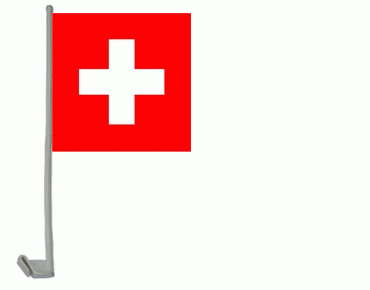 Schweiz Autoflagge 30x30 cm Abverkauf