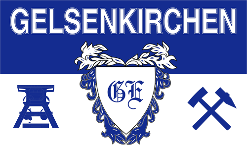 Gelsenkirchen Wappen Fanflagge 90x150 cm