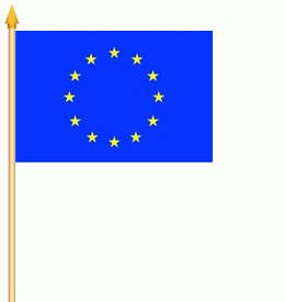 Europa Stockflagge 30x45 cm