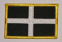 St.Piran Aufnäher / Patch 8 x 5 cm