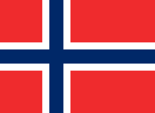 Norwegen Flagge 150x250 cm mit 2 Ösen
