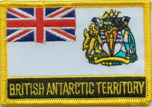 British Antarktis Aufnäher / Patch mit Schrift