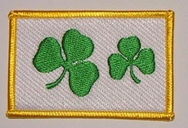 Shamrock Irland Aufnäher / Patch 8 x 5 cm