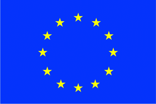 Europa Flagge 150x250 cm mit 2 Ösen