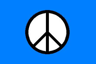 Peace Zeichen CND Flagge 60x90 cm