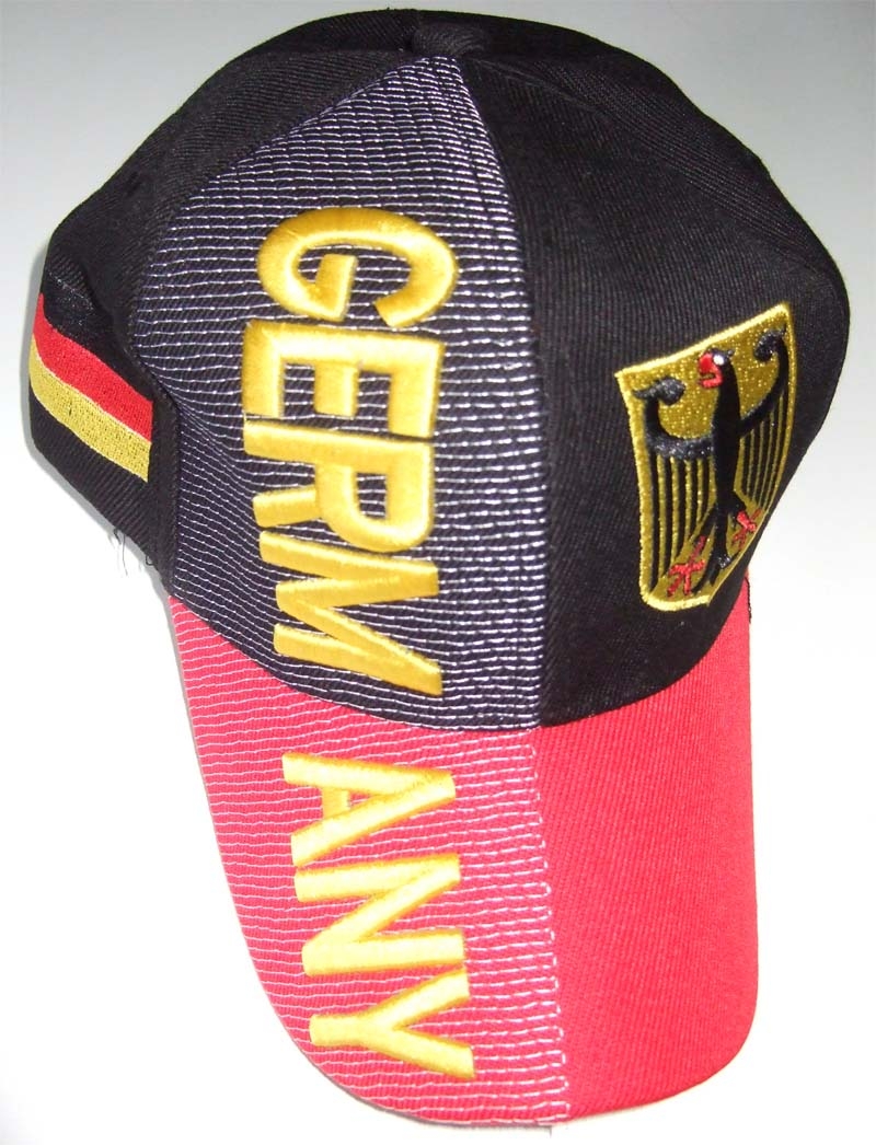 Deutschland schwarz, roter Schirm Germany Baseballcap