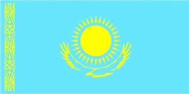 Kasachstan Aufkleber 8 x 5 cm