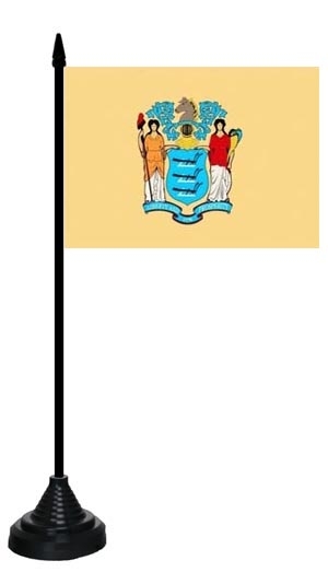 New Jersey Tischflagge 10x15 cm