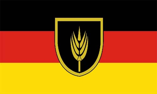Wolgadeutsche Flagge 90x150 cm Premium Querformat