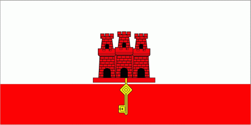 Gibraltar Flagge 90x150 cm