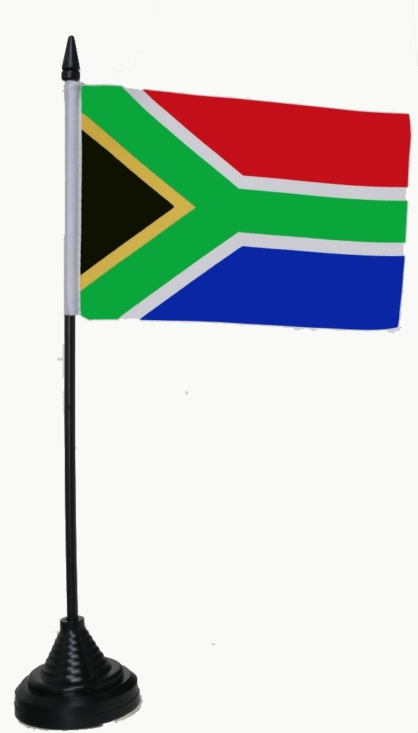 Südafrika neu Tischflagge 10x15 cm
