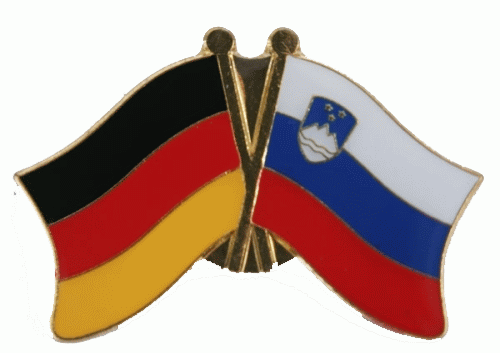 Deutschland / Slowenien Freundschaftspin