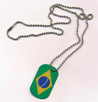 Brasilien Dog Tag 30x50 mm (Erkennungsmarke)
