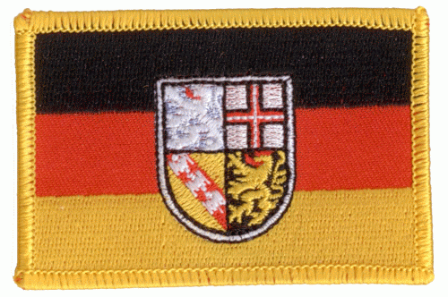 Saarland kleine Aufnäher / Patch 4x6 cm